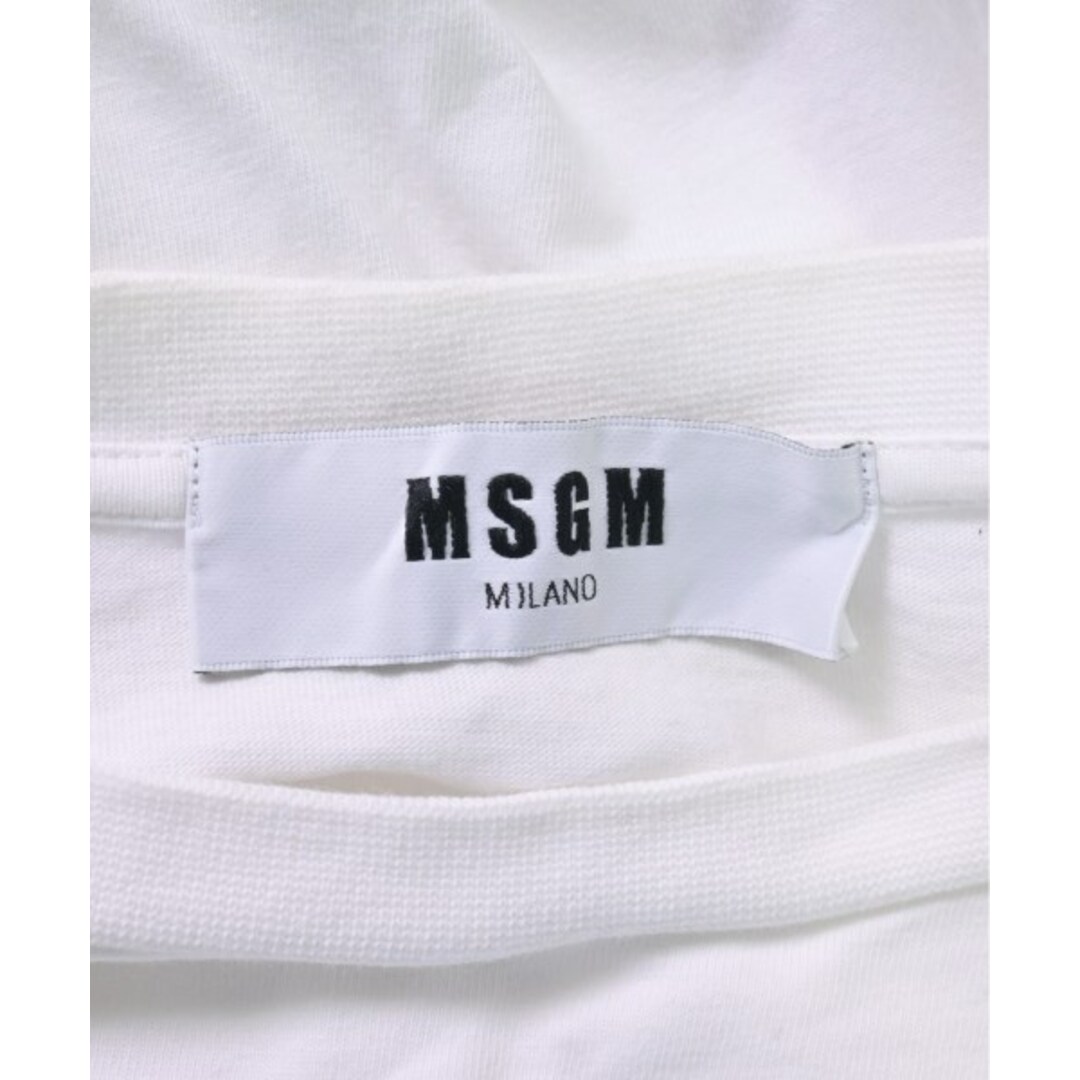 MSGM(エムエスジイエム)のMSGM エムエスジーエム Tシャツ・カットソー XS 白 【古着】【中古】 レディースのトップス(カットソー(半袖/袖なし))の商品写真