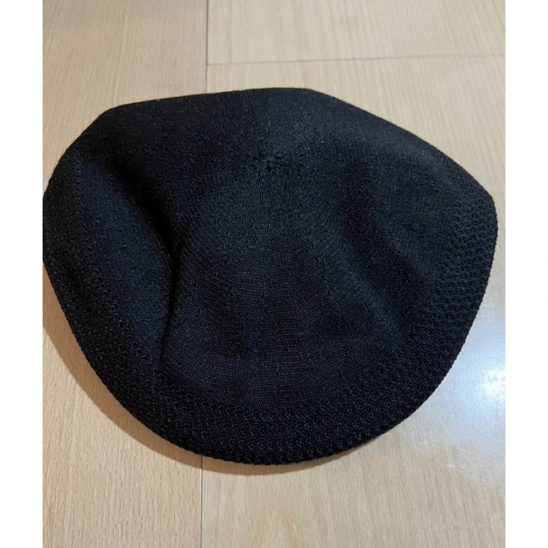 Black Friday❤️KANGOLベレー帽　メッシュ　韓国　ハンチング　黒 メンズの帽子(ハンチング/ベレー帽)の商品写真