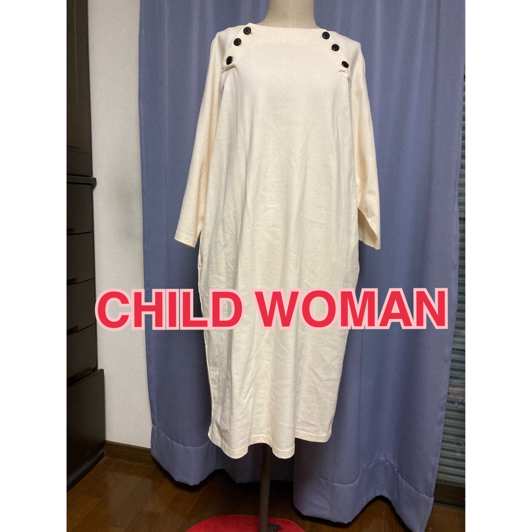 CHILD WOMAN(チャイルドウーマン)のCHILD WOMAN ワンピース レディースのワンピース(ひざ丈ワンピース)の商品写真