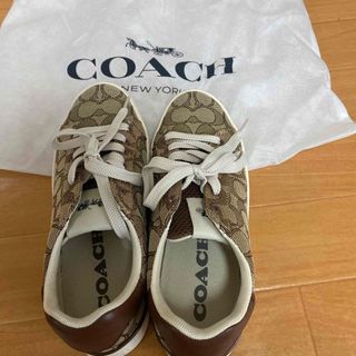 専用COACHスニーカー黒サンダル2点