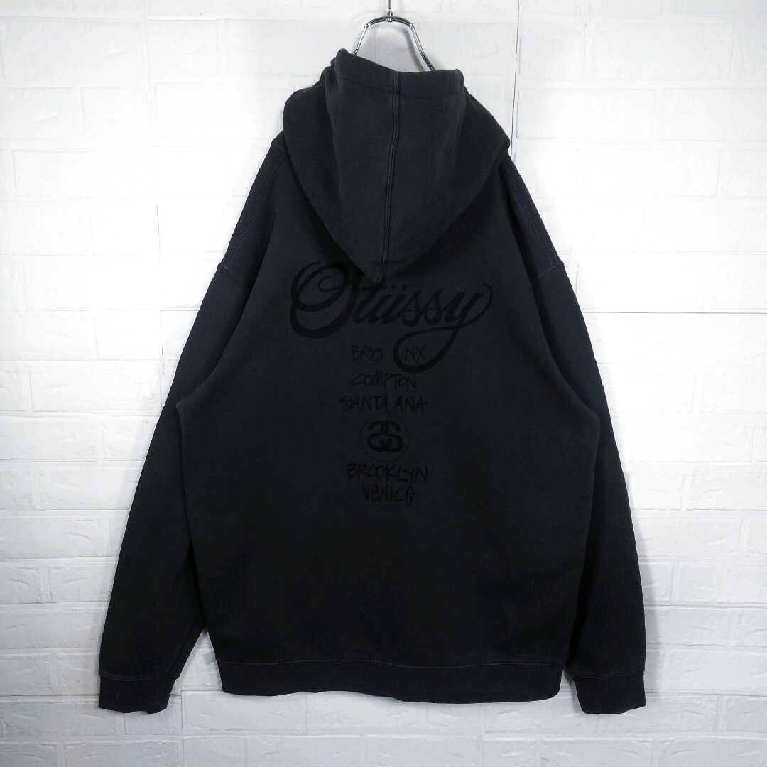 激レアカラー】STUSSY ステューシー パーカー ビッグロゴ マゼンタ-