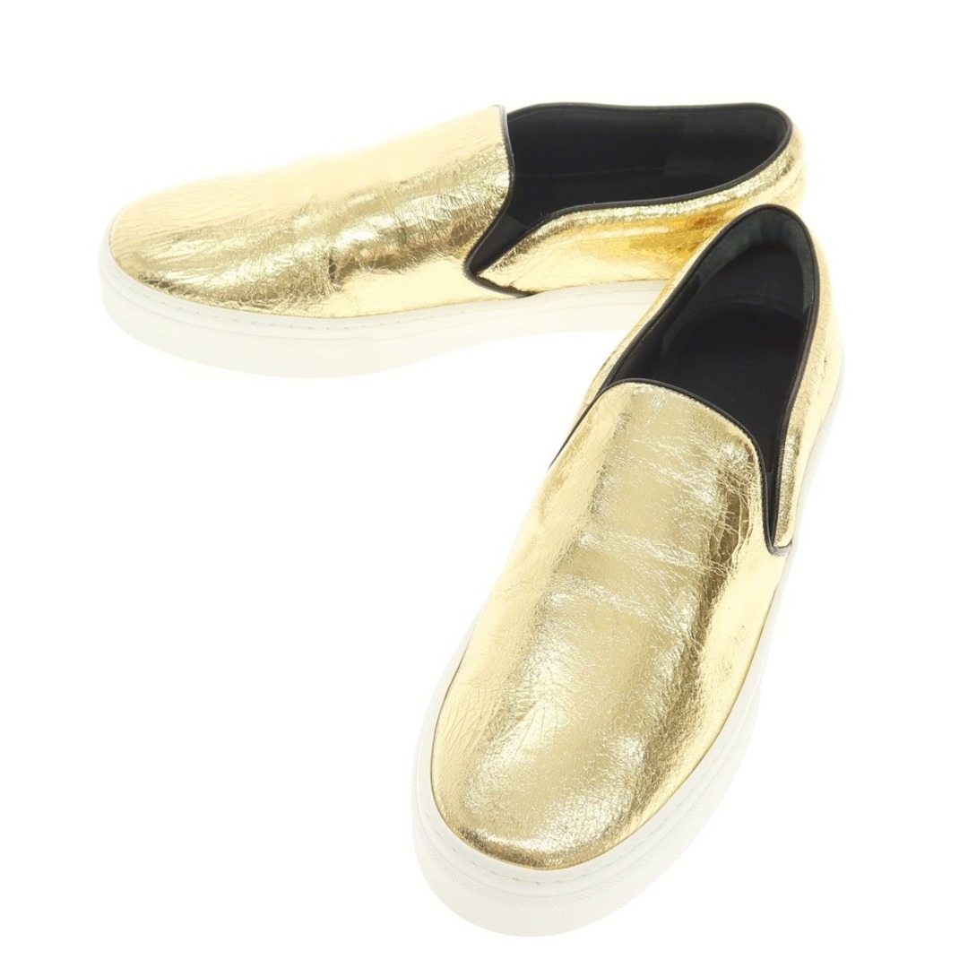 celine - 【中古】セリーヌ CELINE クラックレザー ローカット