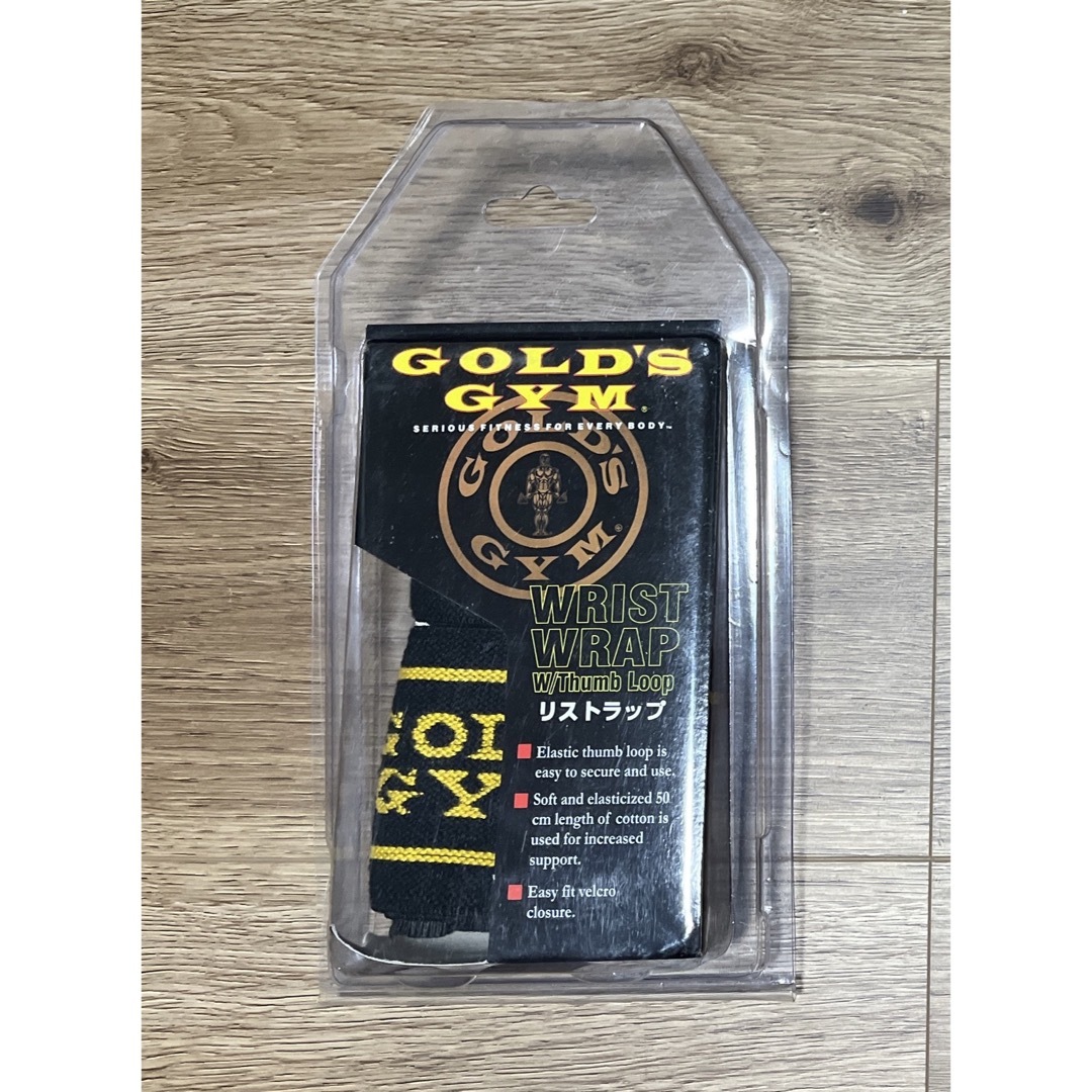 GOLD'S GYM(ゴールドジム)のゴールドジム ループ付きリストラップ スポーツ/アウトドアのトレーニング/エクササイズ(トレーニング用品)の商品写真