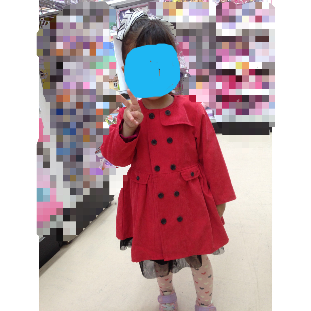 kid’s zoo(キッズズー)のkid`s zoo コート　95 美品 キッズ/ベビー/マタニティのキッズ服女の子用(90cm~)(コート)の商品写真