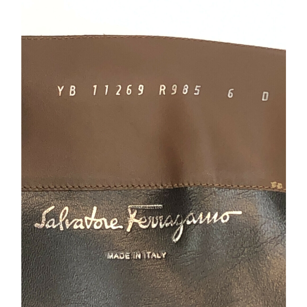 Salvatore Ferragamo(サルヴァトーレフェラガモ)のサルバトーレフェラガモ ロングブーツ レディース 6 レディースの靴/シューズ(ブーツ)の商品写真