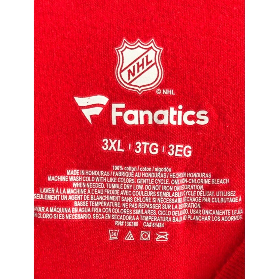 fanatic(ファナティック)のNHL　カルガリー・フレームス　Tシャツ　3XL　赤　USA古着 メンズのトップス(Tシャツ/カットソー(半袖/袖なし))の商品写真