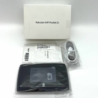 ラクテン(Rakuten)の新品未使用 Rakuten WiFi Pocket 2C ZR03M ブラック㊴(PC周辺機器)