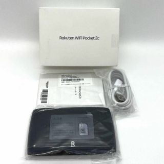 ラクテン(Rakuten)の新品未使用 Rakuten WiFi Pocket 2C ZR03M ブラック(PC周辺機器)