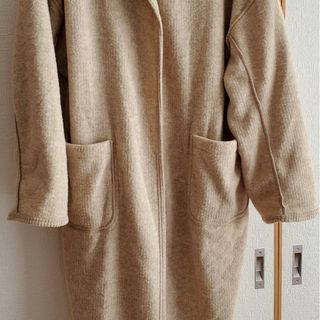 ダブルクローゼット(w closet)のダブルクローゼットリバーシブルコーディガンスリット入り(ロングコート)