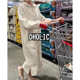 ディーホリック(dholic)の専用★お値下げ | シュシュ付| DHOLIC | ハーフジップワンピ(ロングワンピース/マキシワンピース)