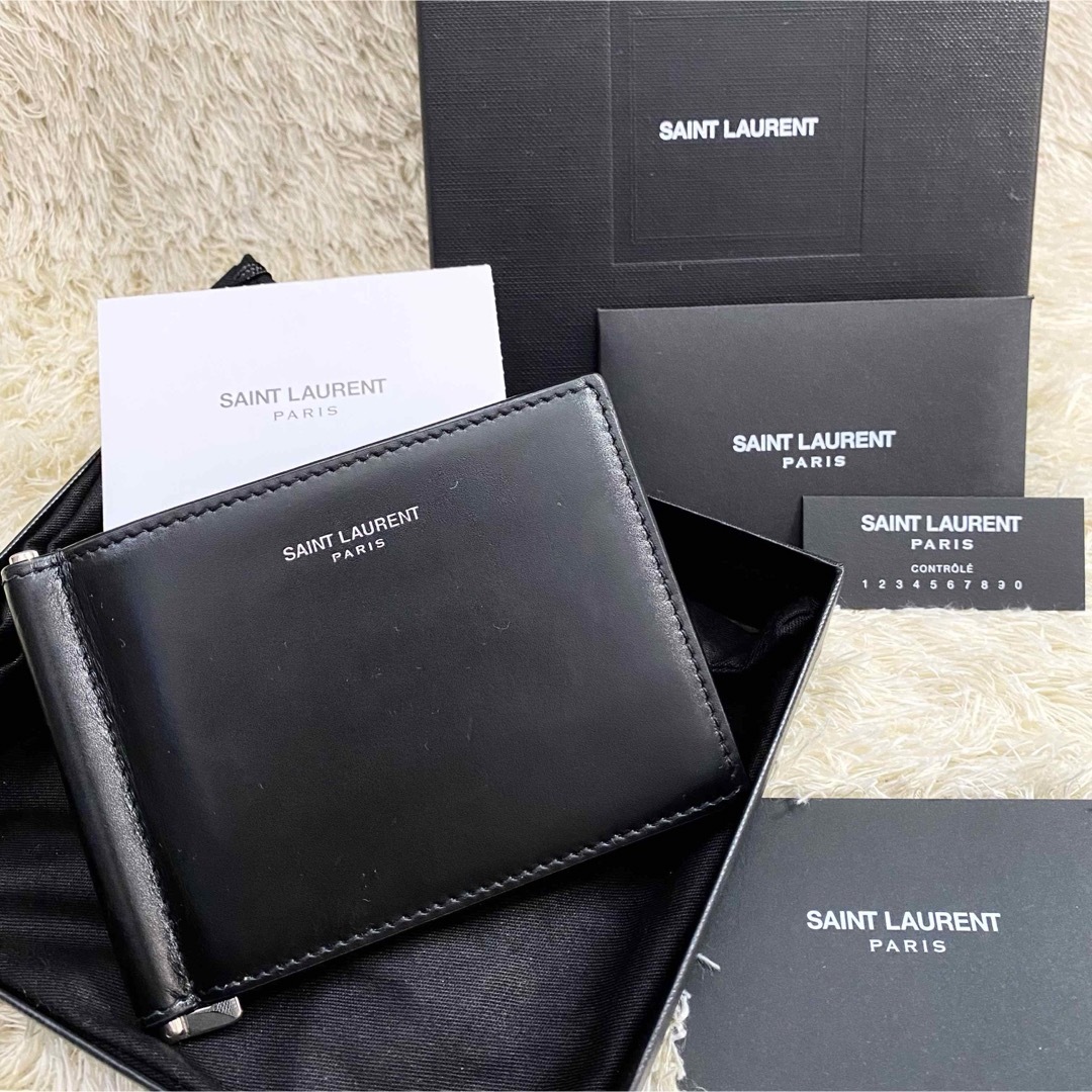 極美品✨Saint Laurent サンローラン 財布 マネークリップのサムネイル