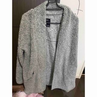 アズールバイマウジー(AZUL by moussy)の美品★AZUL ボアコート　グレー　F(ロングコート)