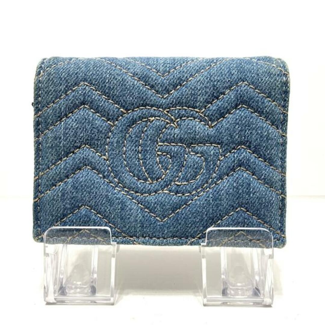 Gucci - グッチ 2つ折り財布 GGマーモント 466492の通販 by ブラン