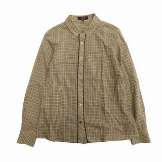 DAKSの透け感ある綿シャツブラウス 40号 美品