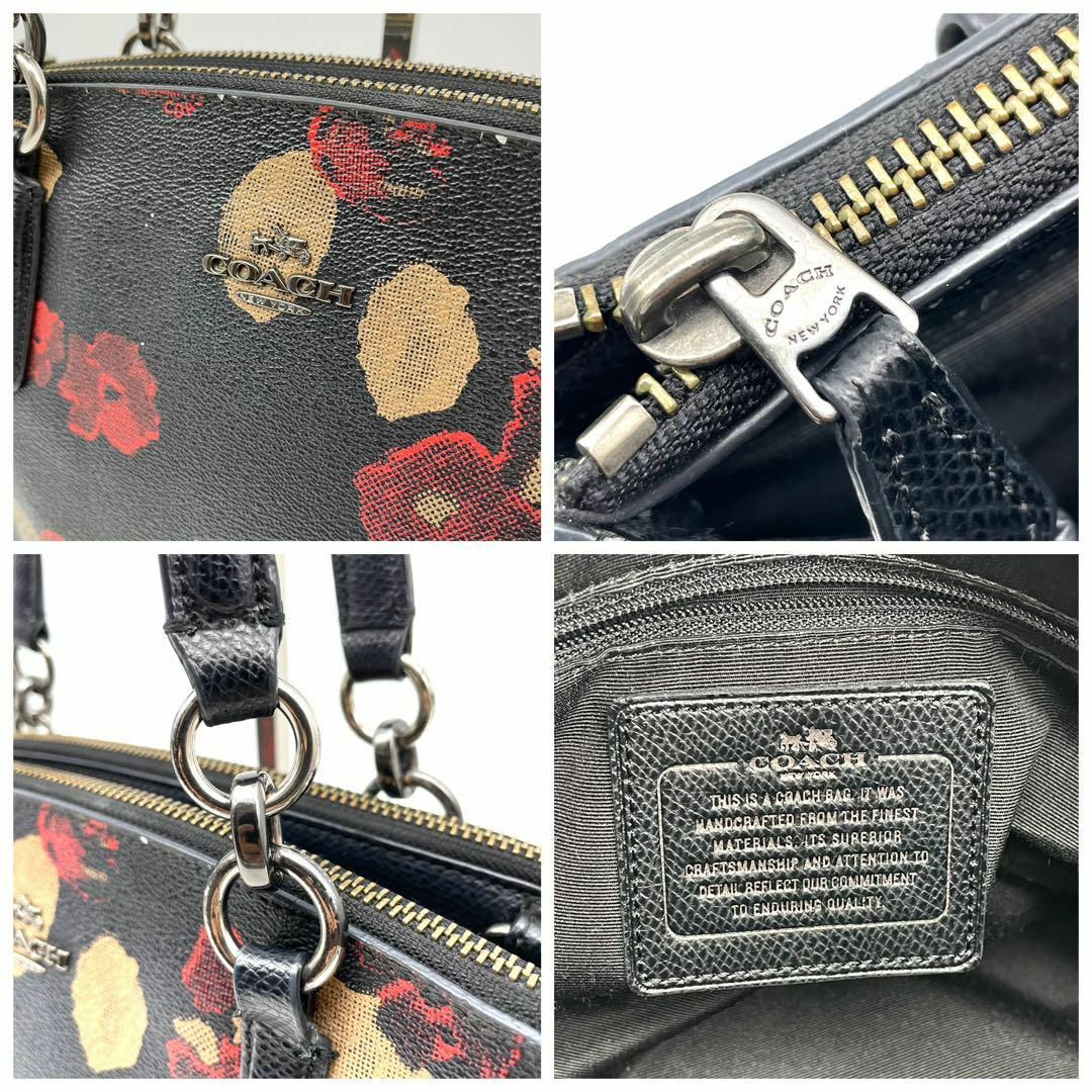 【超高級☆2way】COACH 本革 花柄 チェーン ショルダー 51111