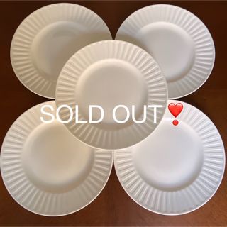 ウェッジウッド(WEDGWOOD)の【美品】ウェッジウッド★ナイト＆デイ★プレート　5枚(食器)