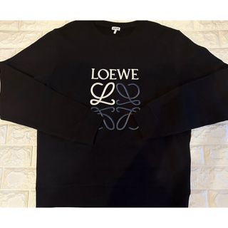 LOEWE ロエベ プリントロゴトレーナー 長袖 ブラック