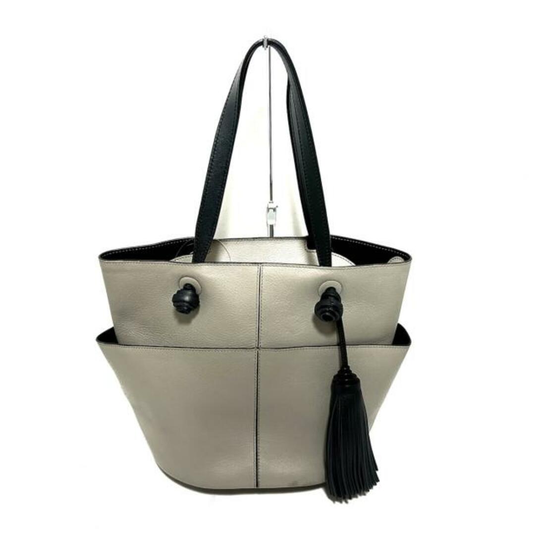 TOD'S - トッズ トートバッグ ライトグレー×黒の通販 by ブランディア