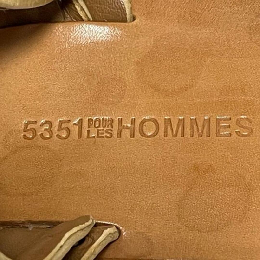 5351 POUR LES HOMMES(ゴーサンゴーイチプールオム)の5351プールオム サンダル 42 メンズ - メンズの靴/シューズ(サンダル)の商品写真