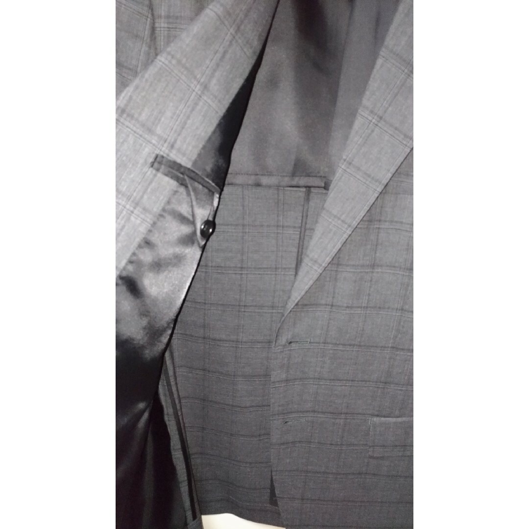 美品VISARUNO イタリア生地 レダ デルフィノ セットアップ A6 グレー メンズのスーツ(セットアップ)の商品写真
