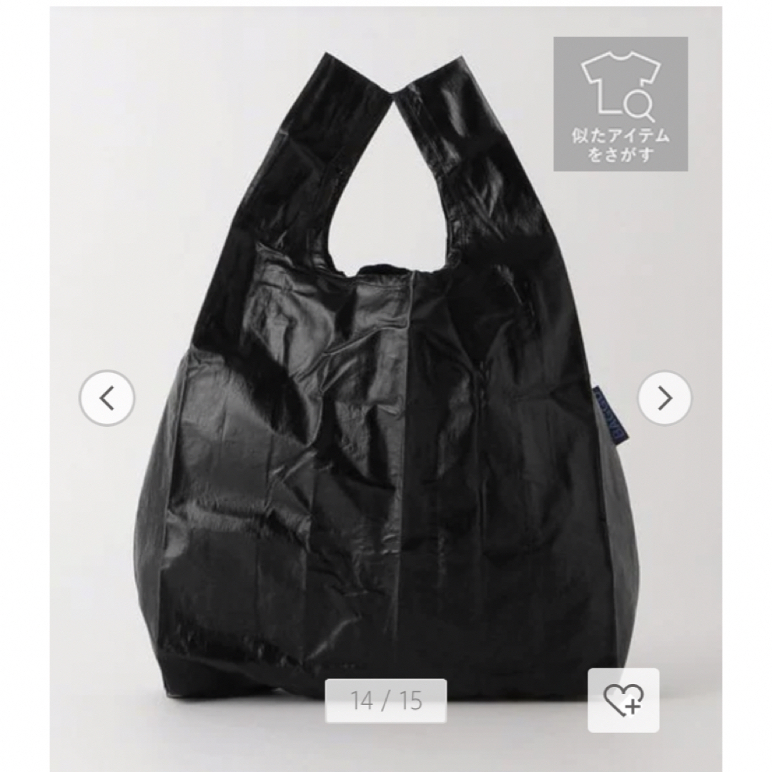 BAGGU メタリック　ベビーサイズ　ブラック レディースのバッグ(エコバッグ)の商品写真