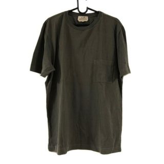 未使用 エルメス HERMES Tシャツ カットソー ショートスリーブ コットン トップス メンズ イタリア製 SM ブラック