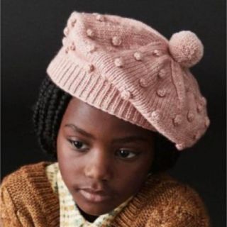 ミーシャアンドパフ(Misha & Puff)のmisha and puff ポップコーン　23aw ベレー帽　新品　2-4y(帽子)