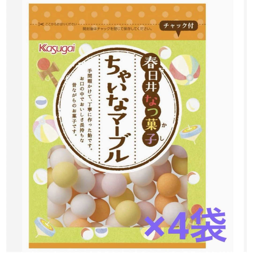 春日井製菓(カスガイセイカ)の春日井製菓 なつ菓子 ちゃいなマーブル × 4袋 食品/飲料/酒の食品(菓子/デザート)の商品写真