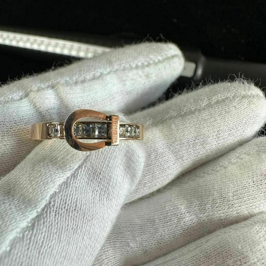 馬蹄　ホースシュー　リング　指輪　US10号サイズ　20号　ピンクゴールド レディースのアクセサリー(リング(指輪))の商品写真