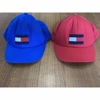 トミーヒルフィガー(TOMMY HILFIGER)のキッズ用キャップ赤青セット(TOMMY HILFIGER)(帽子)