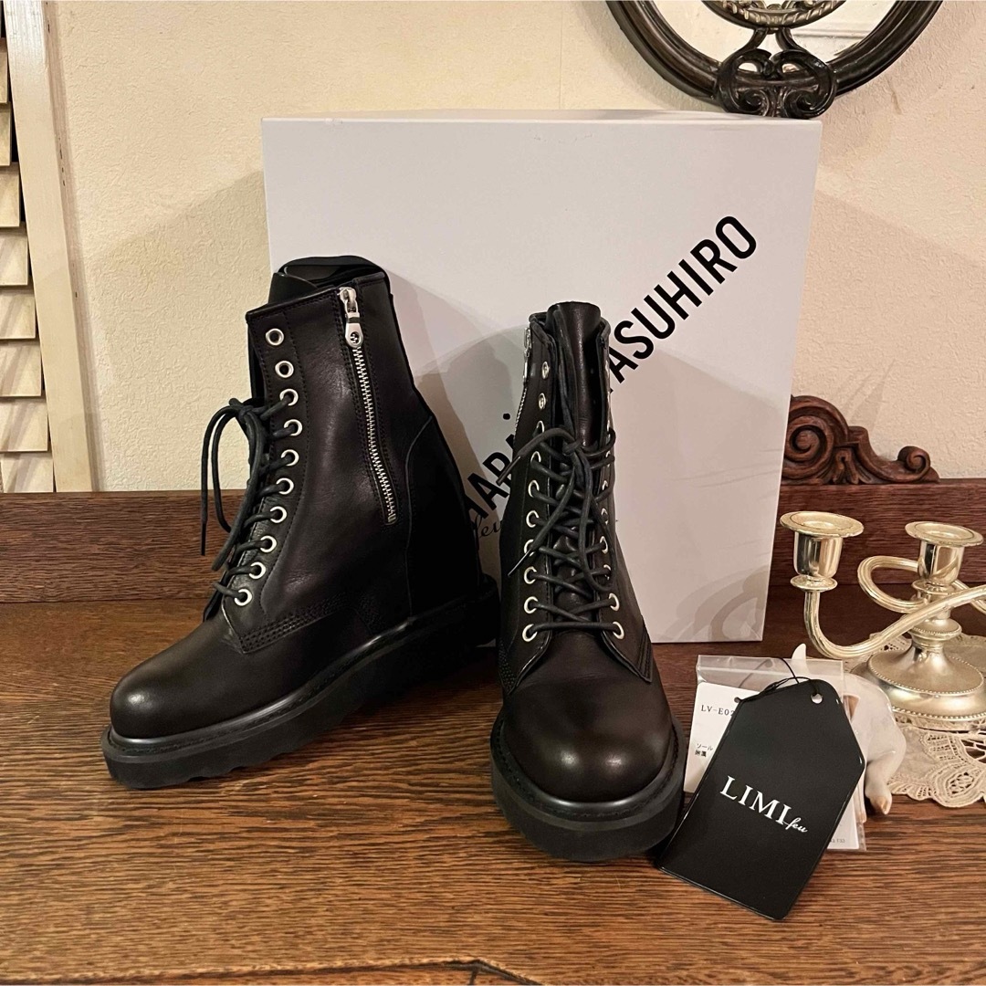 LIMI feu(リミフゥ)の美品　リミフゥ レースアップ シューズ　ミハラヤスヒロ レディースの靴/シューズ(ブーツ)の商品写真