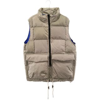 サカイ(sacai)のSacai サカイ 23AW Faux Suede Mix Vest 23-0321M ファースエードミックス ダウンベスト グレー(ダウンベスト)