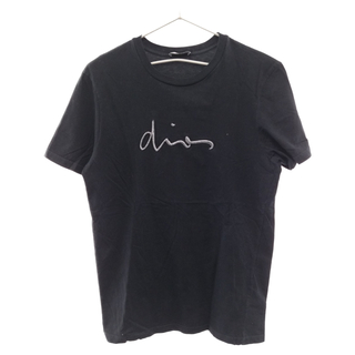 ディオール(Dior)のDIOR ディオール 17AW 立体ロゴ刺繍 クルーネック半袖Tシャツ ブラック 733J603W3610(Tシャツ/カットソー(半袖/袖なし))