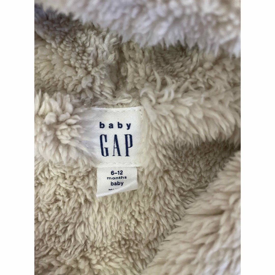 babyGAP(ベビーギャップ)の☆美品☆babygap くま耳裏ボアパーカー　70cm キッズ/ベビー/マタニティのベビー服(~85cm)(ジャケット/コート)の商品写真