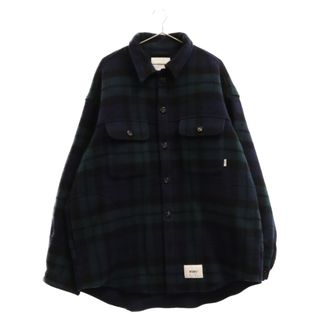 ダブルタップス(W)taps)のWTAPS ダブルタップス 22AW WCPO 02 JACKET タータンチェック ウールジャケット 222WVDT-JKM04 ネイビー/グリーン(フライトジャケット)