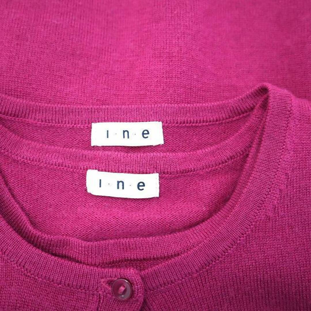 i.n.e(インエ)のインエ i.n.e ウール ニット アンサンブル ツインニット 2 ピンク レディースのトップス(アンサンブル)の商品写真