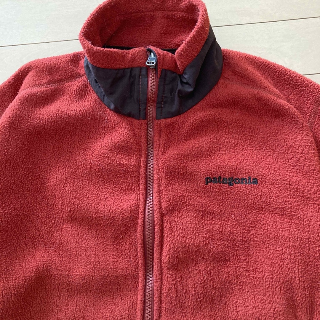 patagonia(パタゴニア)の【Patagonia】パタゴニア　フリースジャケットR 赤オレンジ　M レディースのジャケット/アウター(ブルゾン)の商品写真