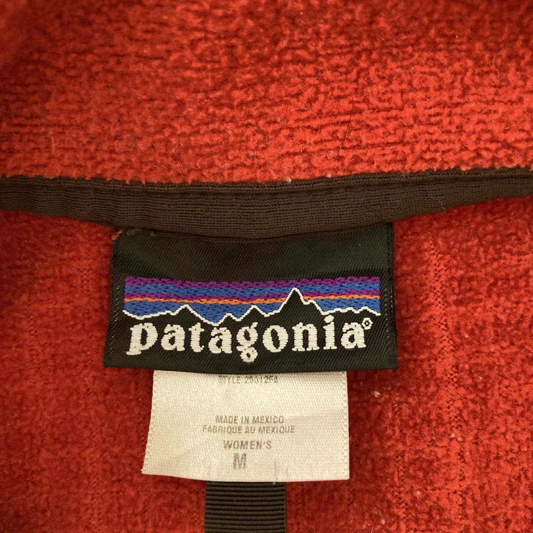 patagonia(パタゴニア)の【Patagonia】パタゴニア　フリースジャケットR 赤オレンジ　M レディースのジャケット/アウター(ブルゾン)の商品写真