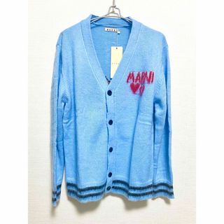 マルニ(Marni)のMARNI マルニ ロゴ ストライプ カーディガン スーパー還元(カーディガン)