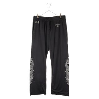 クロムハーツ(Chrome Hearts)のCHROME HEARTS クロムハーツ MESH VARSITY PANTS CH メッシュプリントジャージ ロングパンツ ブラック(その他)