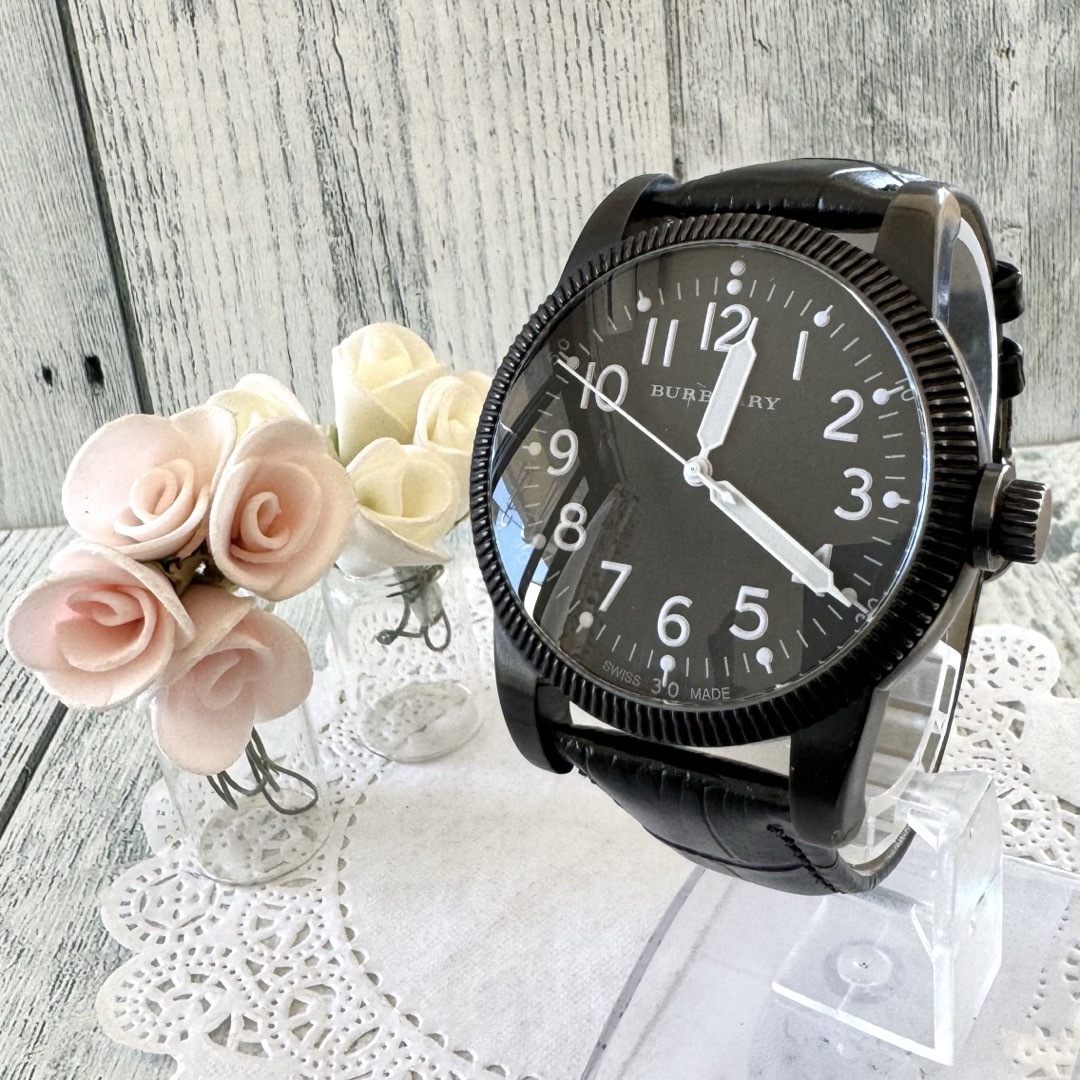 BURBERRY(バーバリー)の【電池交換済】BURBERRY バーバリー 腕時計 BU7806 ブラック メンズの時計(腕時計(アナログ))の商品写真