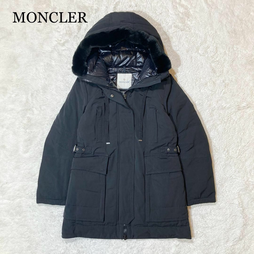 MONCLER CERISIERダウンモンクレールサイズ1ブラック-