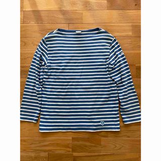 オーシバル(ORCIVAL)のORCIVAL ボーダーバスクシャツ　カットソー フランス製(Tシャツ/カットソー(七分/長袖))