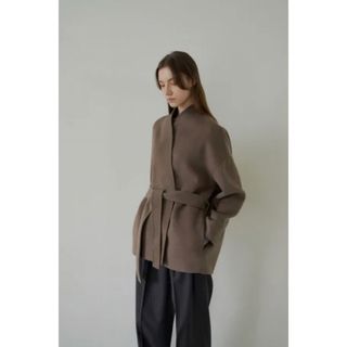 Na.e Allure Coat_Cocoa アリュールコート ココア(ガウンコート)