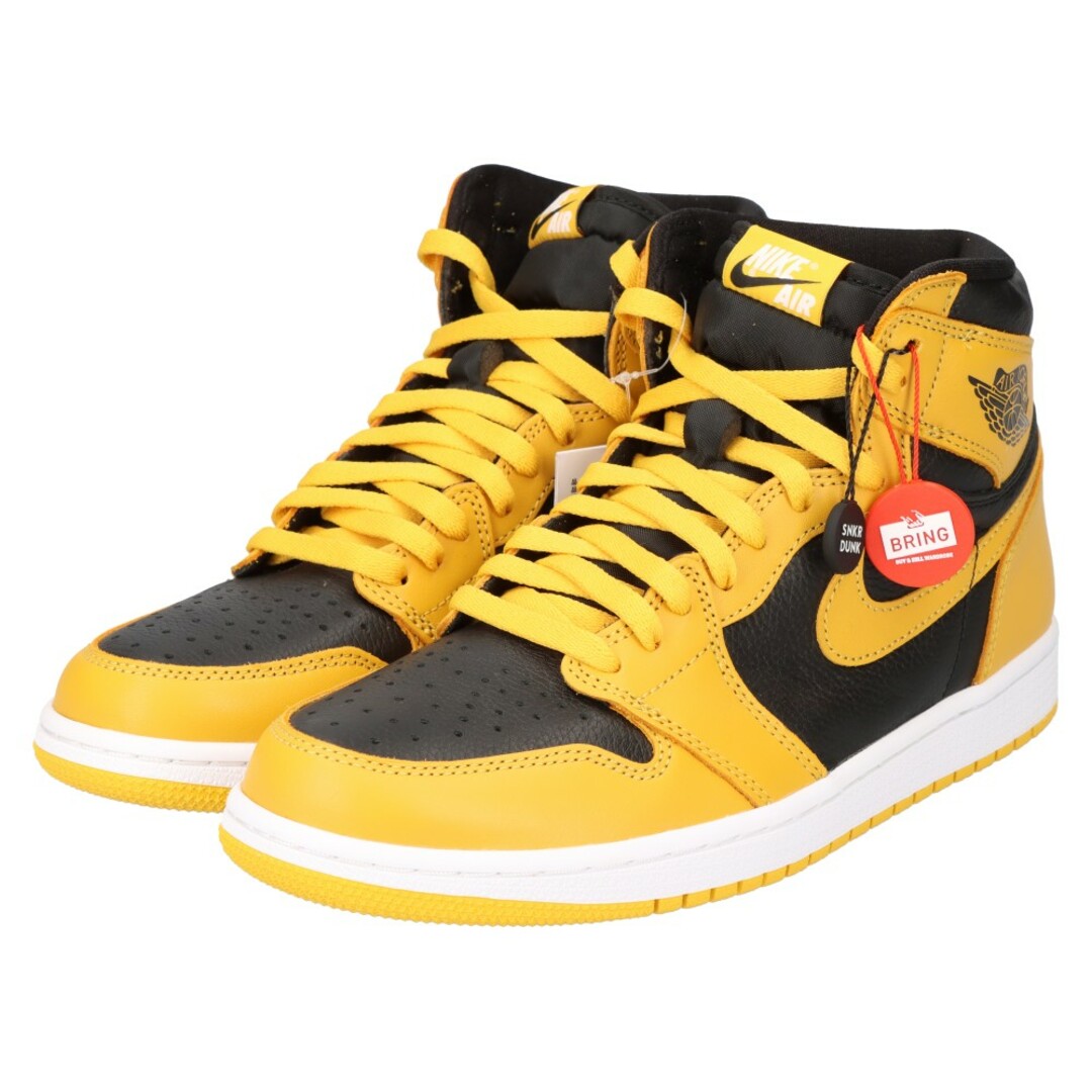 NIKE ナイキ AIR JORDAN 1 RETRO HIGH OG POLLEN エアジョーダン パラン ハイカットスニーカー ブラック/イエロー US8.5 555088-701