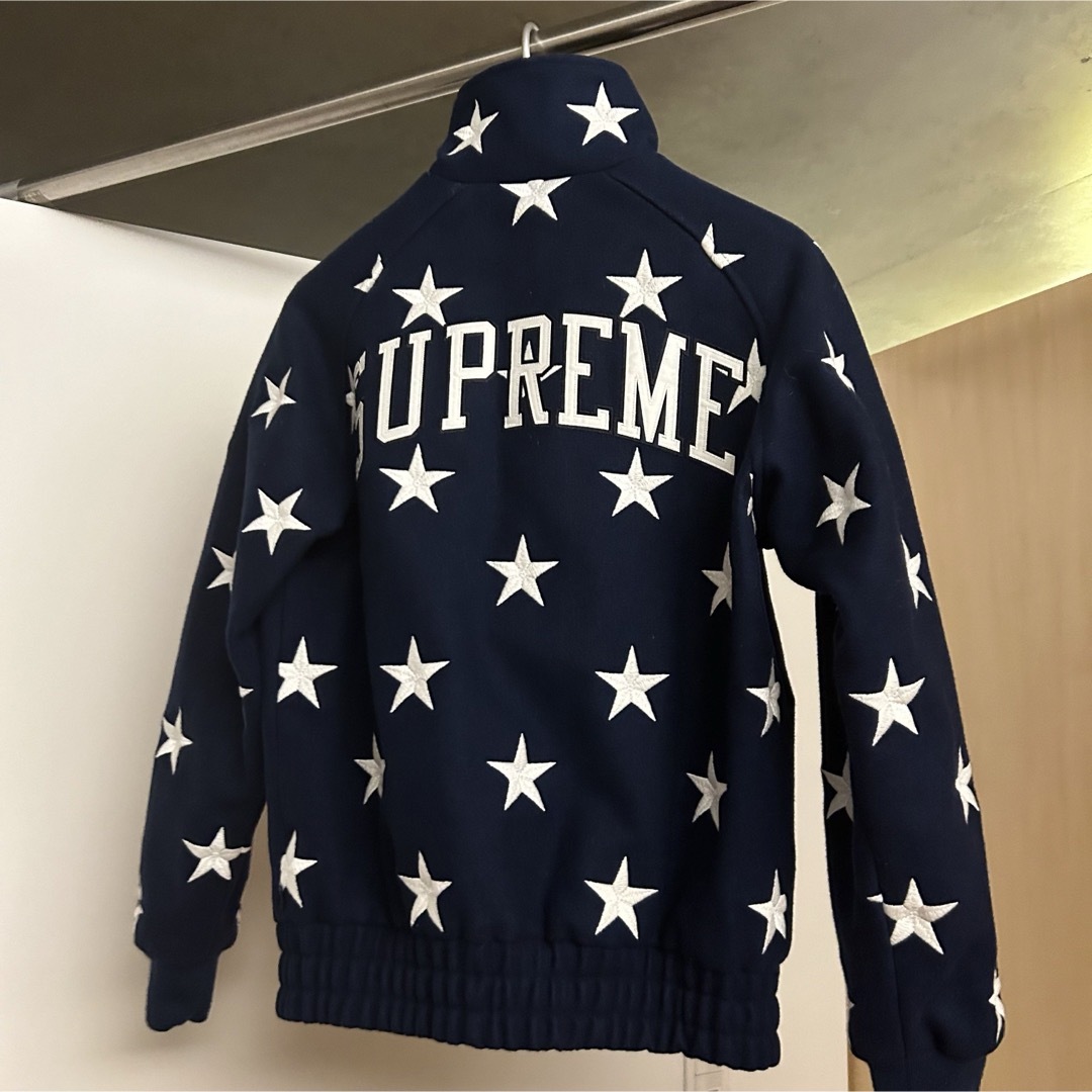 supreme stars zip stadium jacket