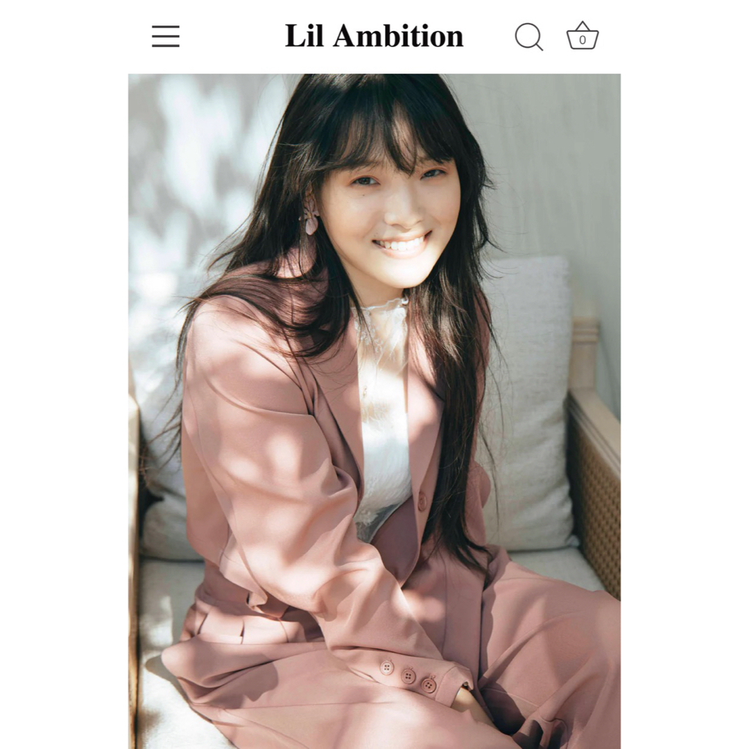 Lil Ambition ショートジャケット ピンク レディースのジャケット/アウター(テーラードジャケット)の商品写真