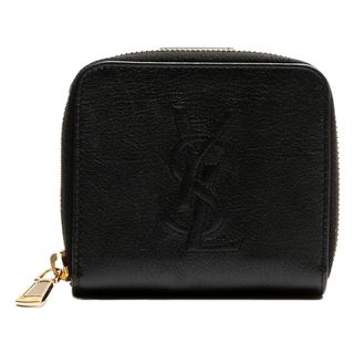 イヴサンローラン YSL ロゴ 二つ折り 財布 黒　保存布付