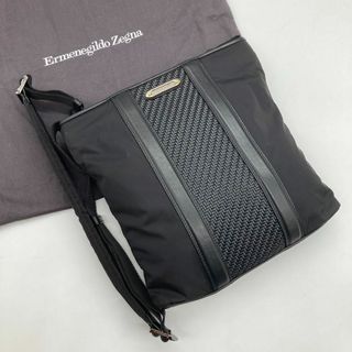 エルメネジルドゼニア(Ermenegildo Zegna)の【極美品】エルメネジルド ゼニア ペッレテスータ ショルダーバッグ ナイロン(ショルダーバッグ)