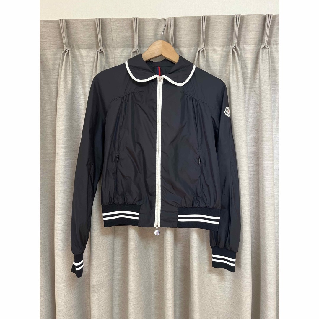 MONCLER - 美品 MONCLER ナイロン ブルゾン BERTIE ネイビー 丸襟